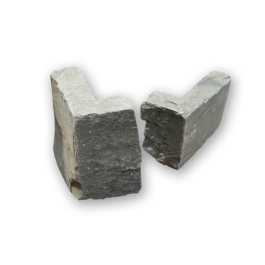 Naturstein Marmor Wallstone Kent Bruchverblendsteine Eckstücke gebrochen
